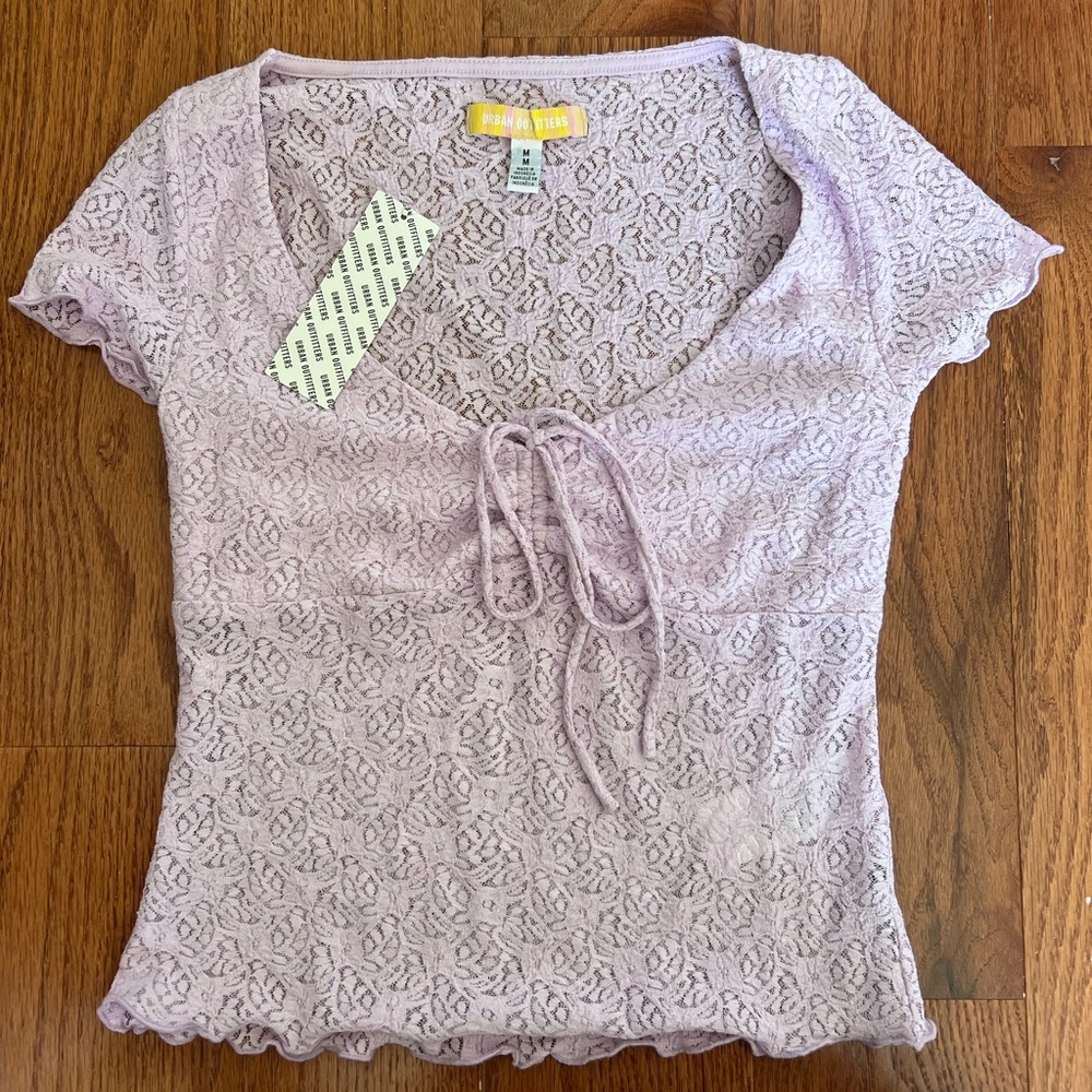 light pink urban top